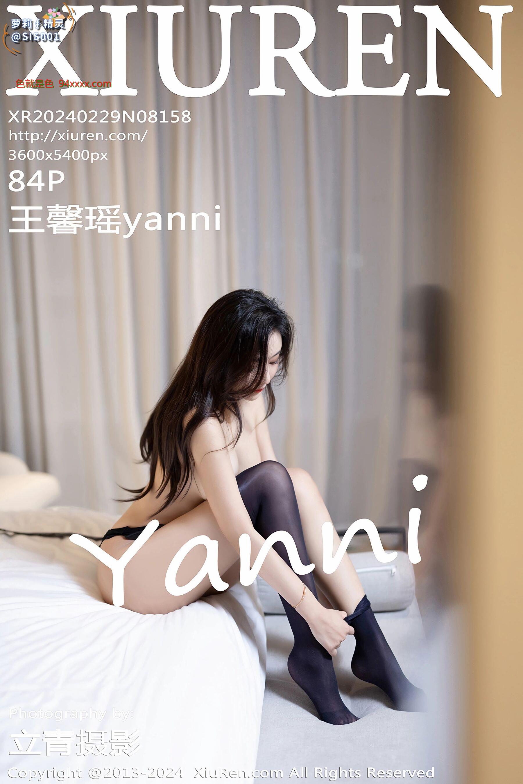 王馨瑶yanni 黑色轻透情趣服饰配黑丝袜秀完美身材诱惑写真[85P]