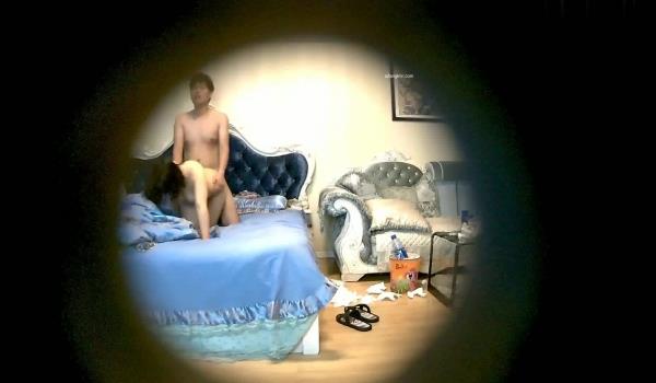 360系列蓝色欧式主题酒店学生妹花造型滚床单