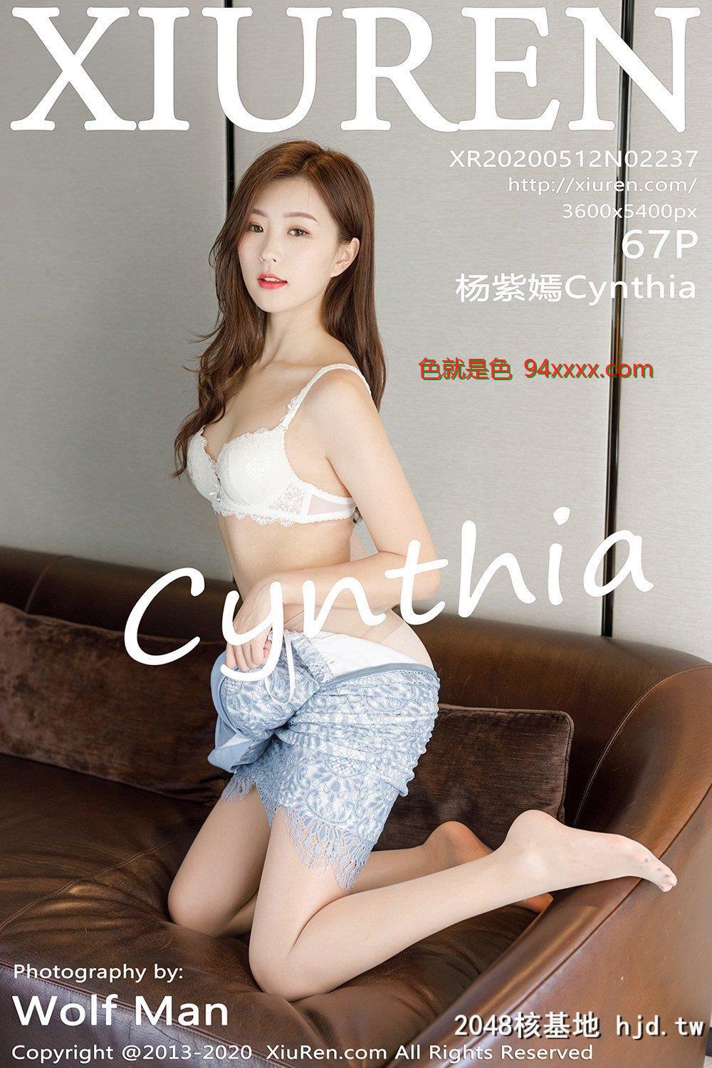 [XiuRen秀人网]2020.05.12No.2237杨紫嫣Cynthia抹胸礼裙与朦胧丝袜系列[67P]
