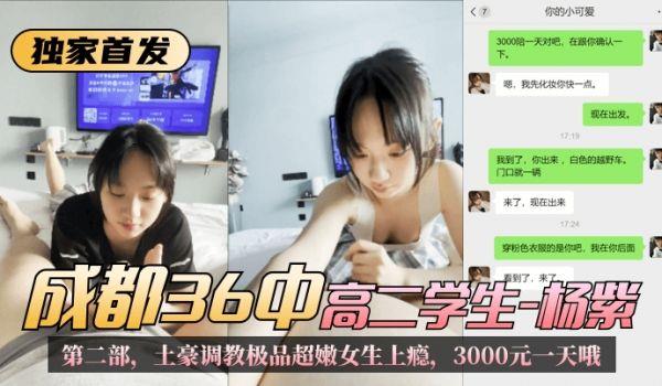 网曝-独家首发成都36中高二学生“杨紫”第二部，土豪调教