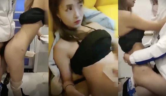 国产漂亮美女赚外快和3男到KTV厕所啪啪的啊