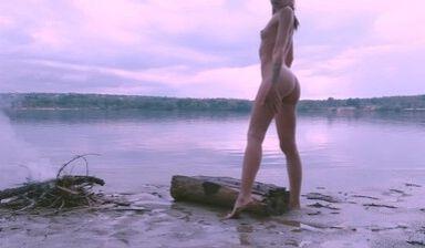 Fucked in the Rain Wet Hot Bitch. Creampie, Bonfire, Chill, Nature