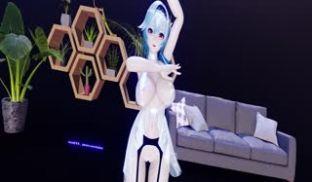 透明黑丝优拉大兔兔布料EEVEE 第九十七期