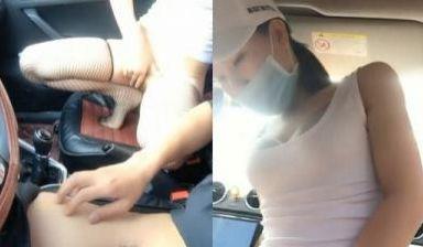 骚气夫妻户外车震啪啪秀第二部-边开车边摸JJ副驾上位骑乘抽插