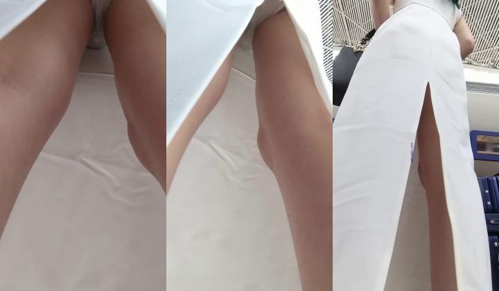 超高质量机场地铁抄底高挑美女阴毛旺盛露出两根