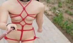 眼镜美眉日常露出第01集