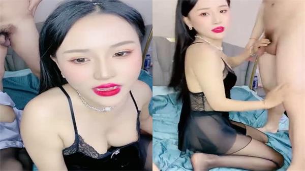 黑丝巨乳欲女饑渴难耐，跪地口交侍奉蒙面狼友遭狂暴猛操至潮吹